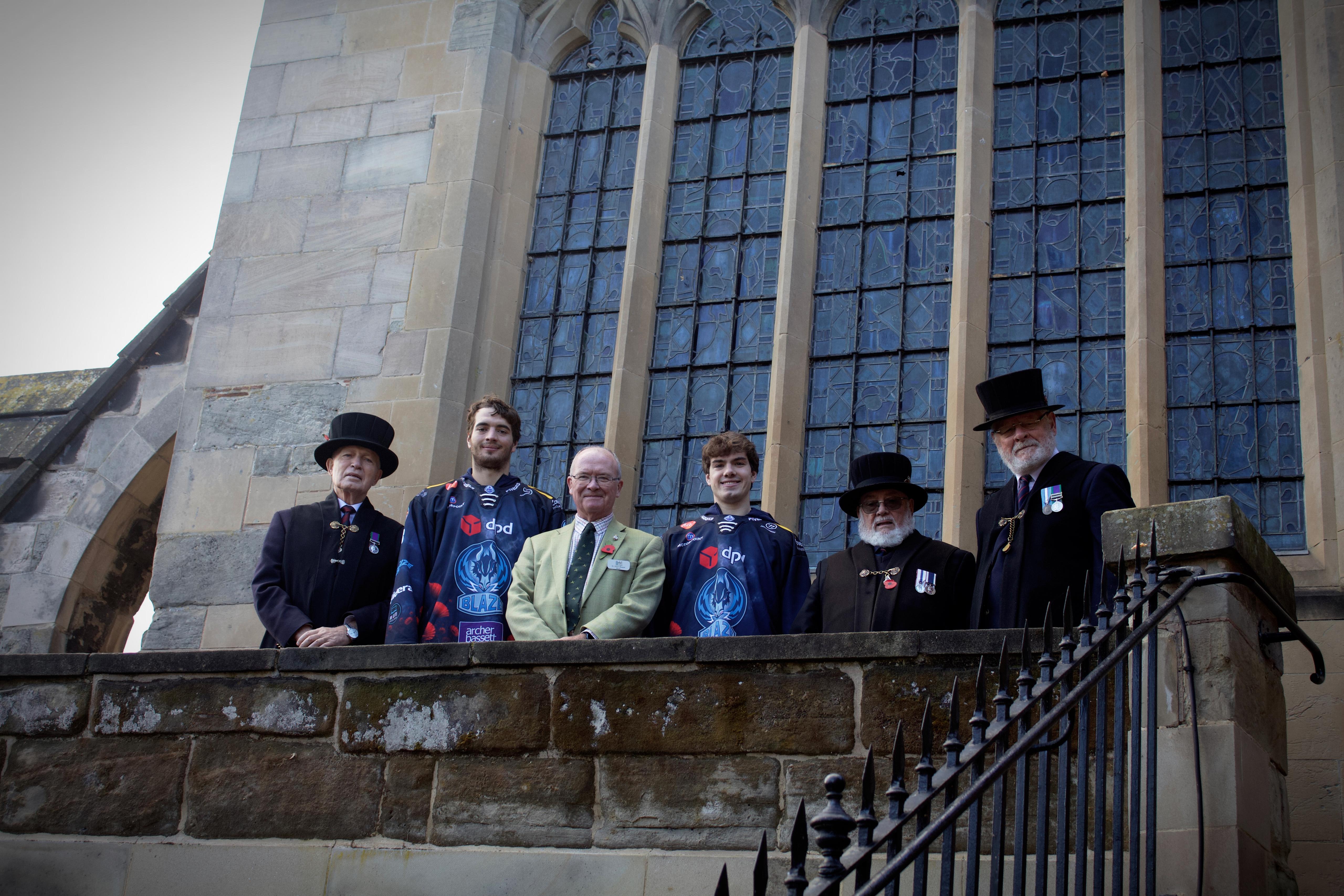 Artie Buzoverya and Jaxson Ezman visit Lord Leycester Hospital